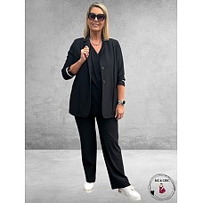 ONLY-M Blazer Sporty Travel Pique Zwart